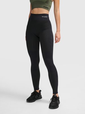 Hummel SEAMLESS MID - Tights - black melange