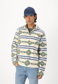 Jack & Jones JORIBIZA HALF ZIP - Polárpulóver - bright white