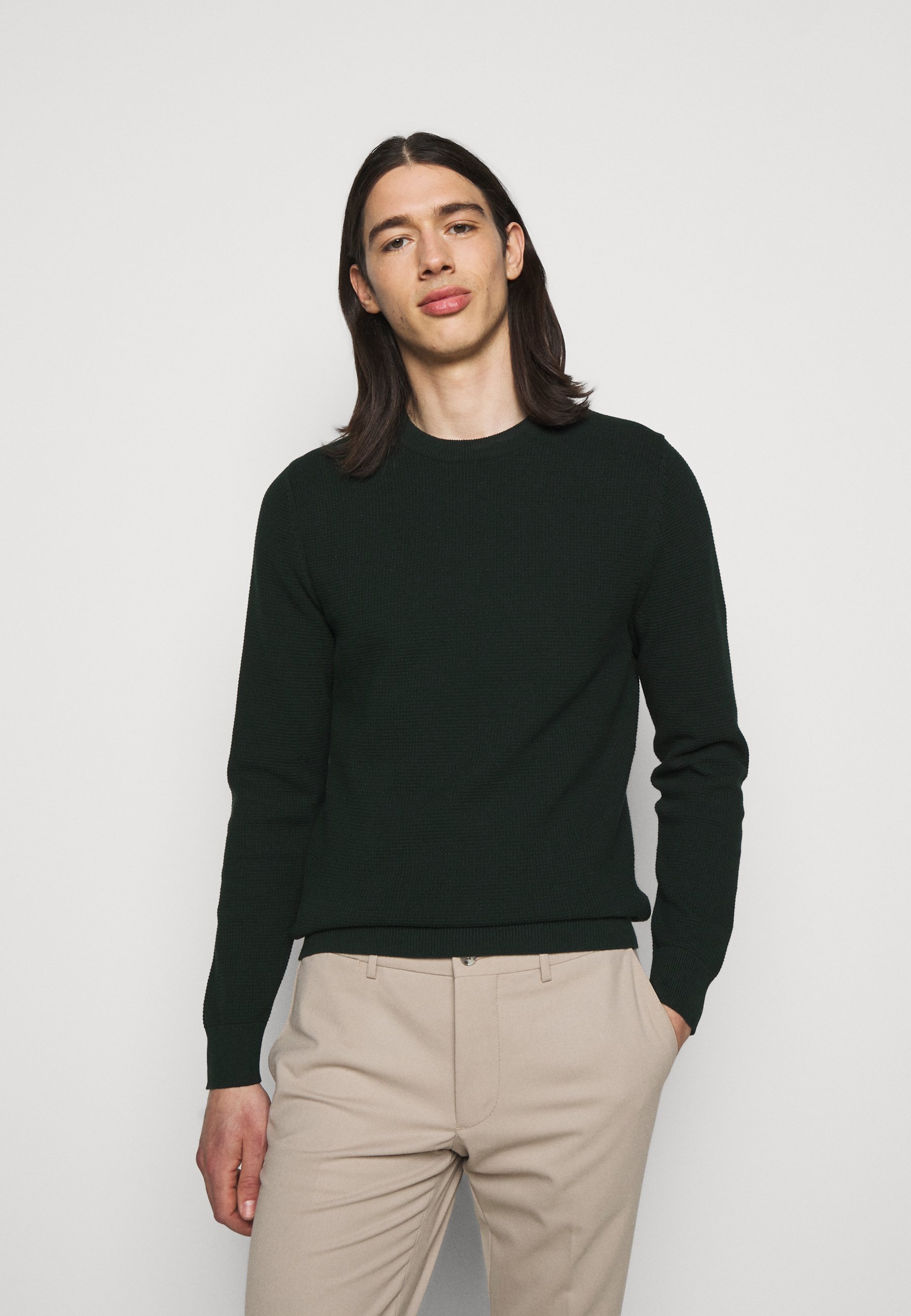 parrot green sweater