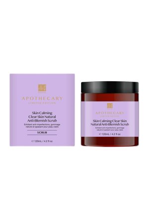 Dr Botanicals SKIN CALMING CLEAR SKIN ANTI-BLEMISH SCRUB 120ML - Facial scrub & peel - purple
