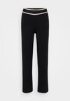 VMGOLD CONTRAST LOOSE - Pantaloni - black/birch