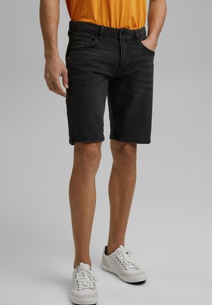 Jeansshorts - black denim