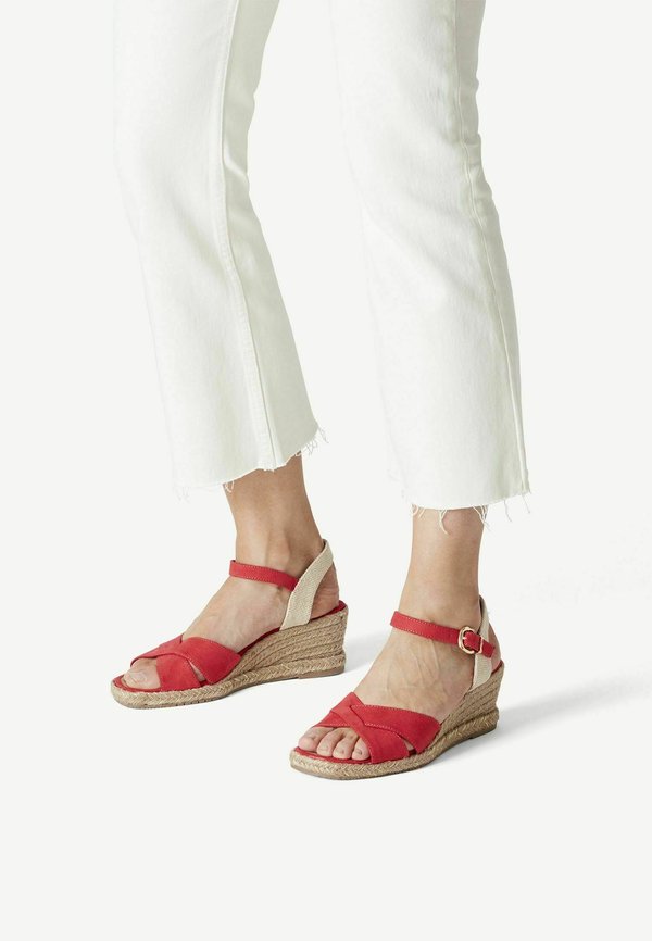 Keilsandalette - raspberry