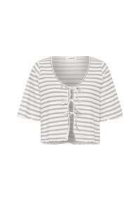 Cardigan - black and white stripe