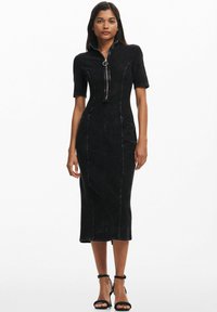 Desigual Rochie din denim - black