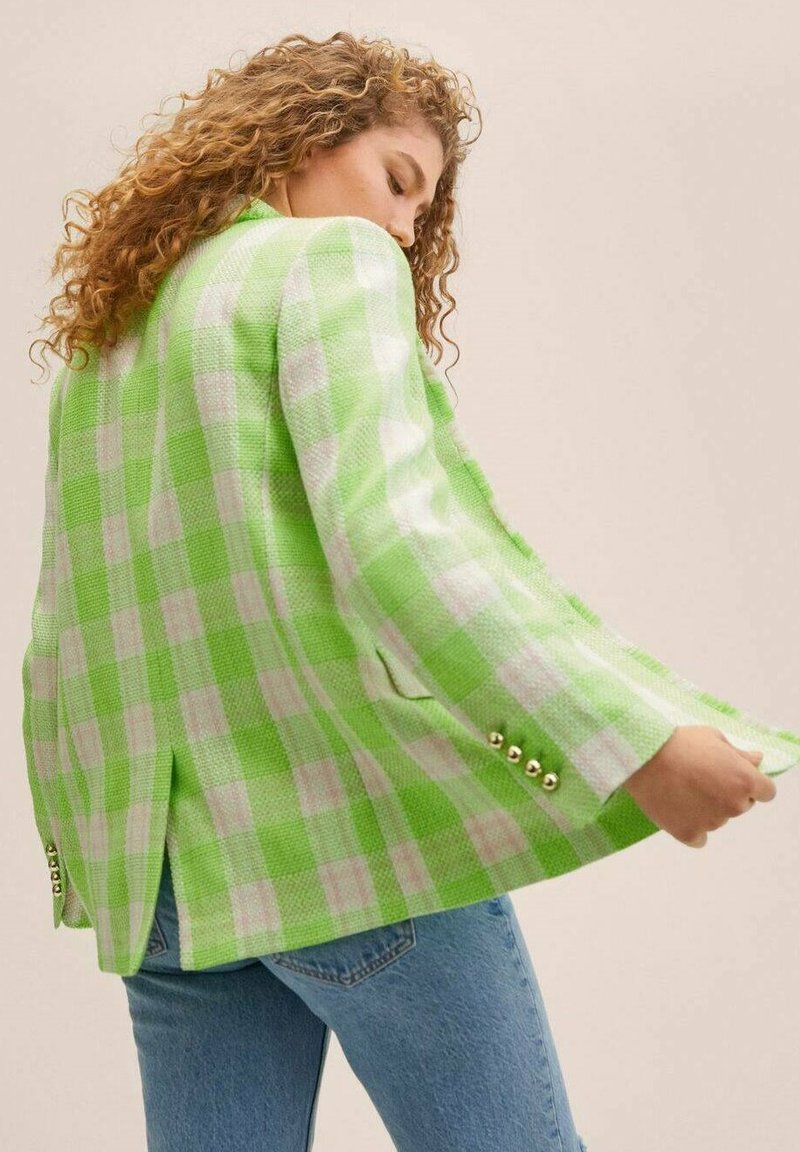 Damen Leichte Jacken | Mango CHESS Blazer pastellgrün/hellgrün - WH12445 Damen Leichte Jacken | Mango CHESS Blazer pastellgrün/hellgrün - WH12445