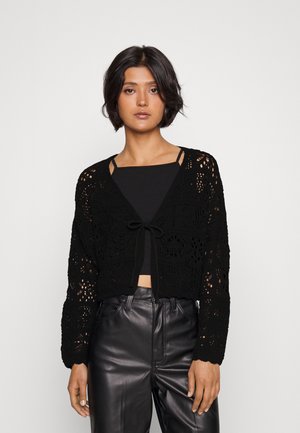 ONLBEACH LIFE CARDIGAN - Gilet - black