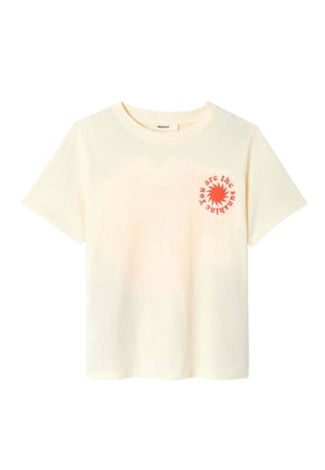 Promod, T-SHIRT À MESSAGE SUNSHINE - T-shirt imprimé - imprimé écru