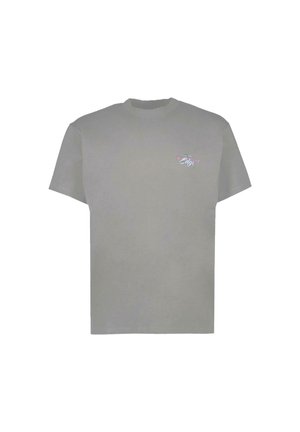 Lichtgrijze korte mouwen t-shirt met ronde hals en een klein 'Cars Jeans Edge' logo op de bovenste linkerborst.