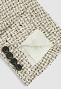 REGULAR FIT - VITALE SINGLE-BREASTED DOGTOOTH-CHECK  - Blazer - grey white