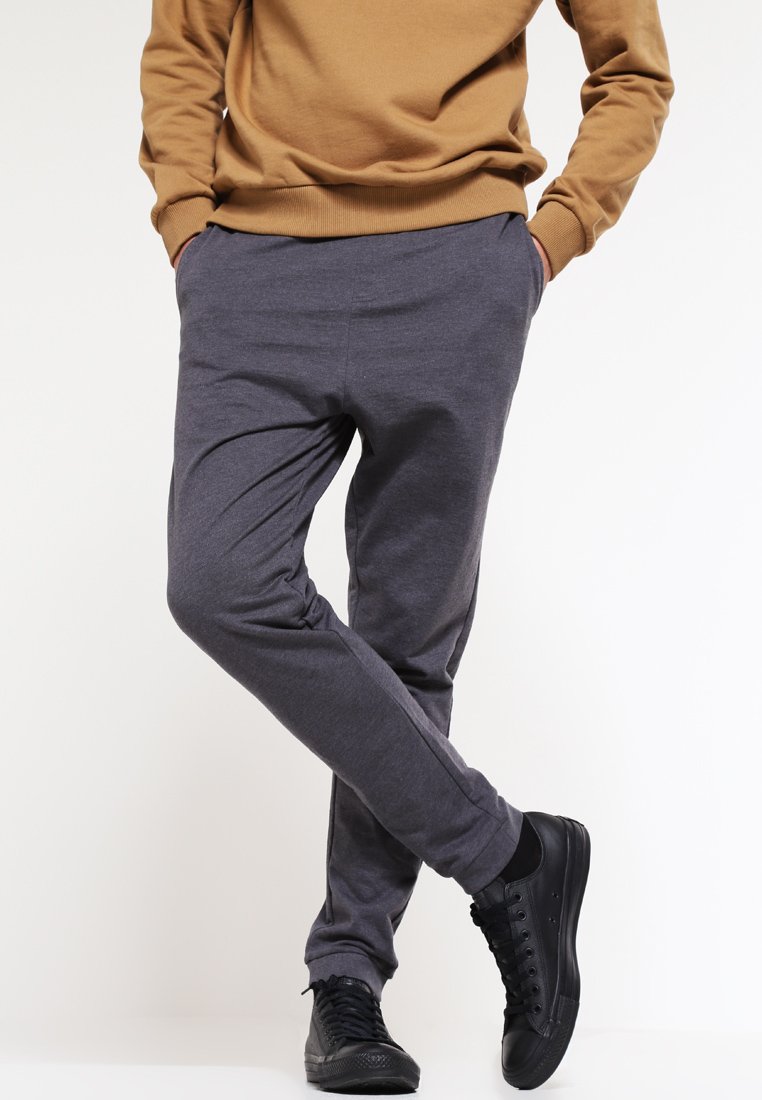 YOURTURN Tracksuit bottoms dark grey melange/mottled dark grey