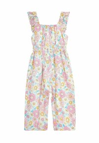 JoJo Maman Bébé SUNFLOWER FRILL SHOULDER - REGULAR FIT - Kezeslábas - pink