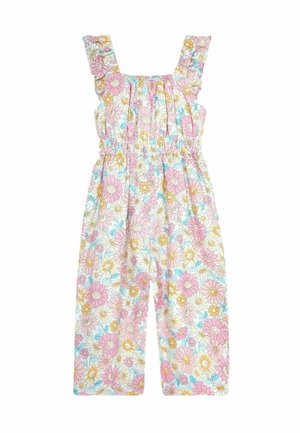 JoJo Maman Bébé SUNFLOWER FRILL SHOULDER - REGULAR FIT - Buksedragter - pink