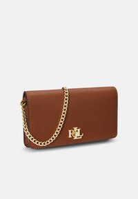 Lauren Ralph Lauren PEBBLED CROSSBODY TURN-LOCK TECH CASE - Bandolera - tan