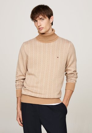 GIFTING 2 TONE FAIRISLE ROL - Maglione - safari canvas heathered oatmilk