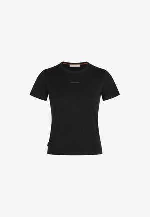 icebreaker, W MER 200 TECH LITE SS CROP SLIM TEE - Camiseta básica - black