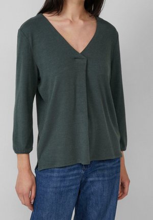 Langærmet T-shirt - dark green