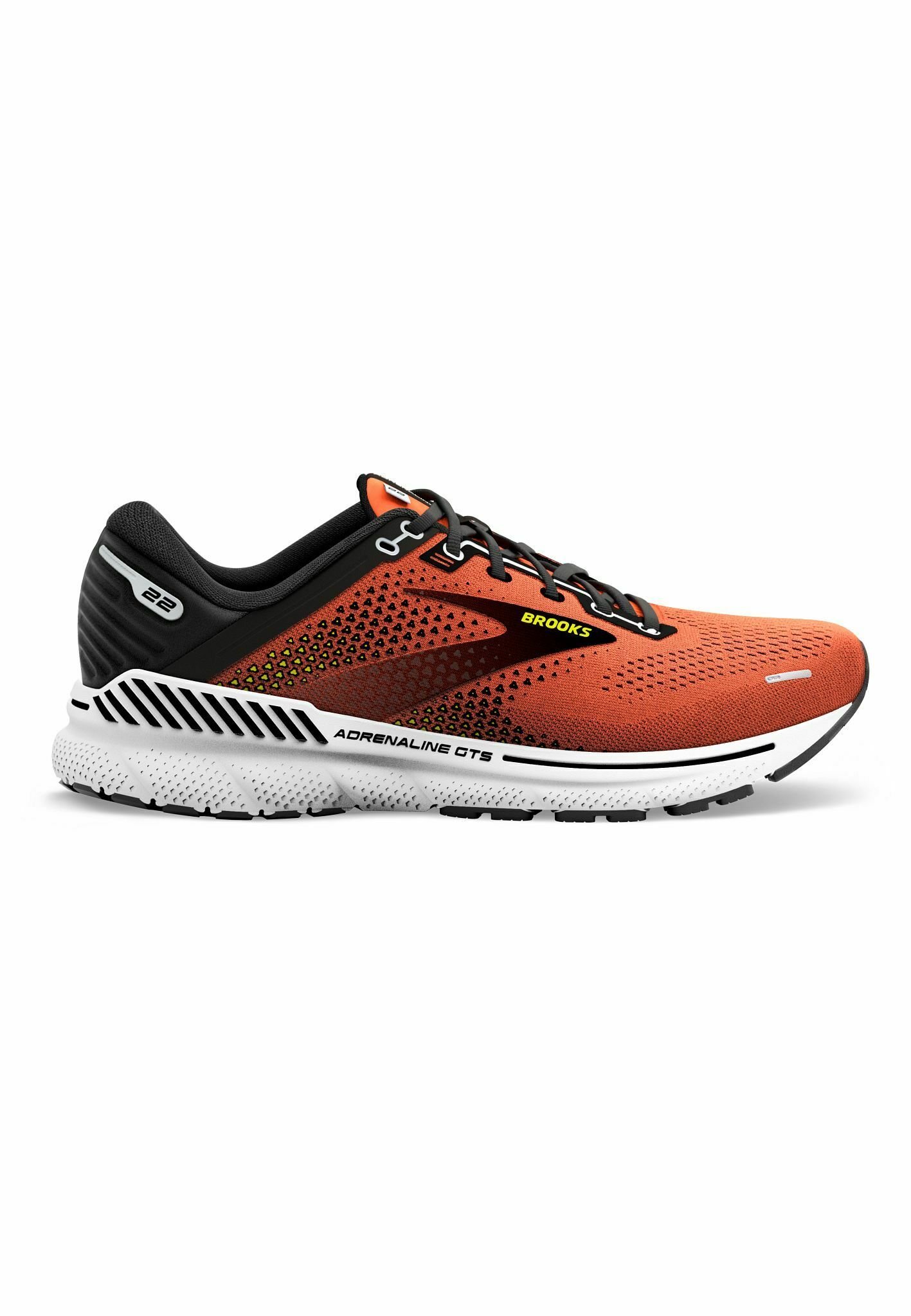 Brooks ADRENALINE GTS 22 - Hardloopschoenen neutraal - orange black  white/oranje - Zalando.nl
