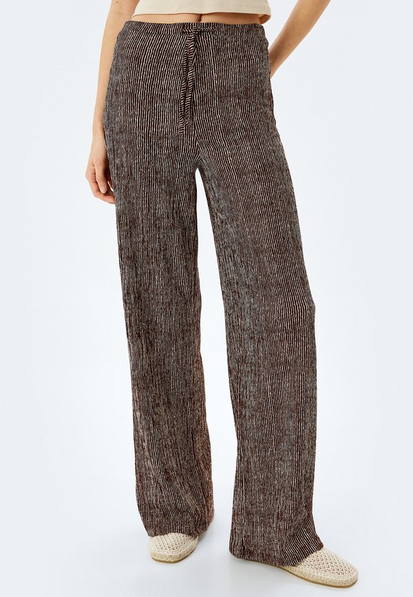 STRIPED - Stoffhose - beige