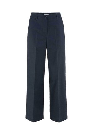 hessnatur WIDE LEG - Trousers - marine
