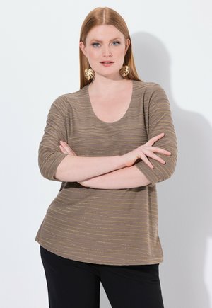 GLITZER-WELLEN  3/4-ARM - Camiseta de manga larga - pale brown