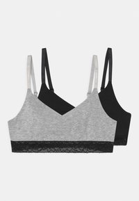 Schiesser 2 PACK  - Bustier  - grey/black