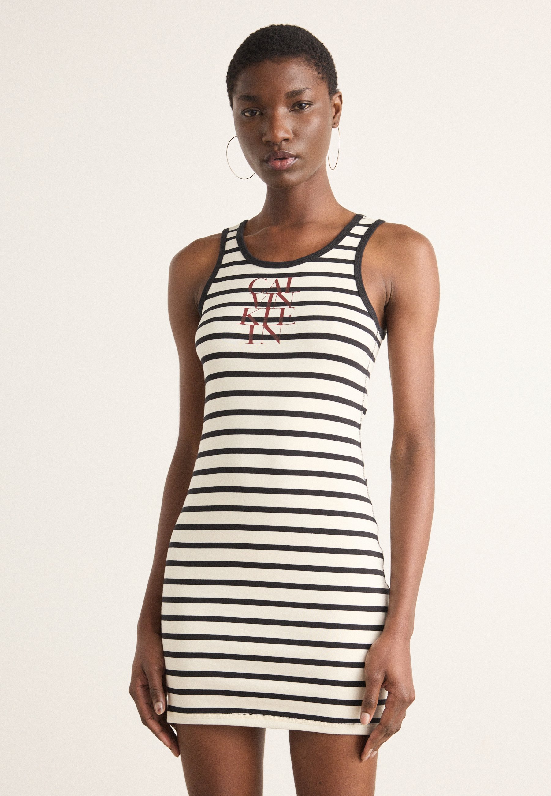 Calvin Klein Jeans STRIPE DRESS - Jersey dress - blue/white/blue -  Zalando.co.uk