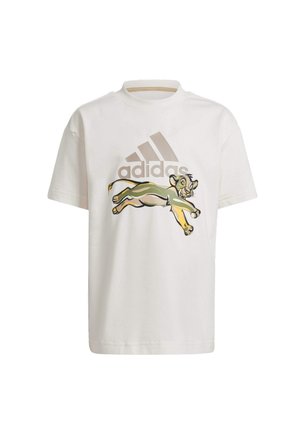 adidas Sportswear DISNEY LION KING  - Triko s potiskem - chalk white   wonde beige   semi spark