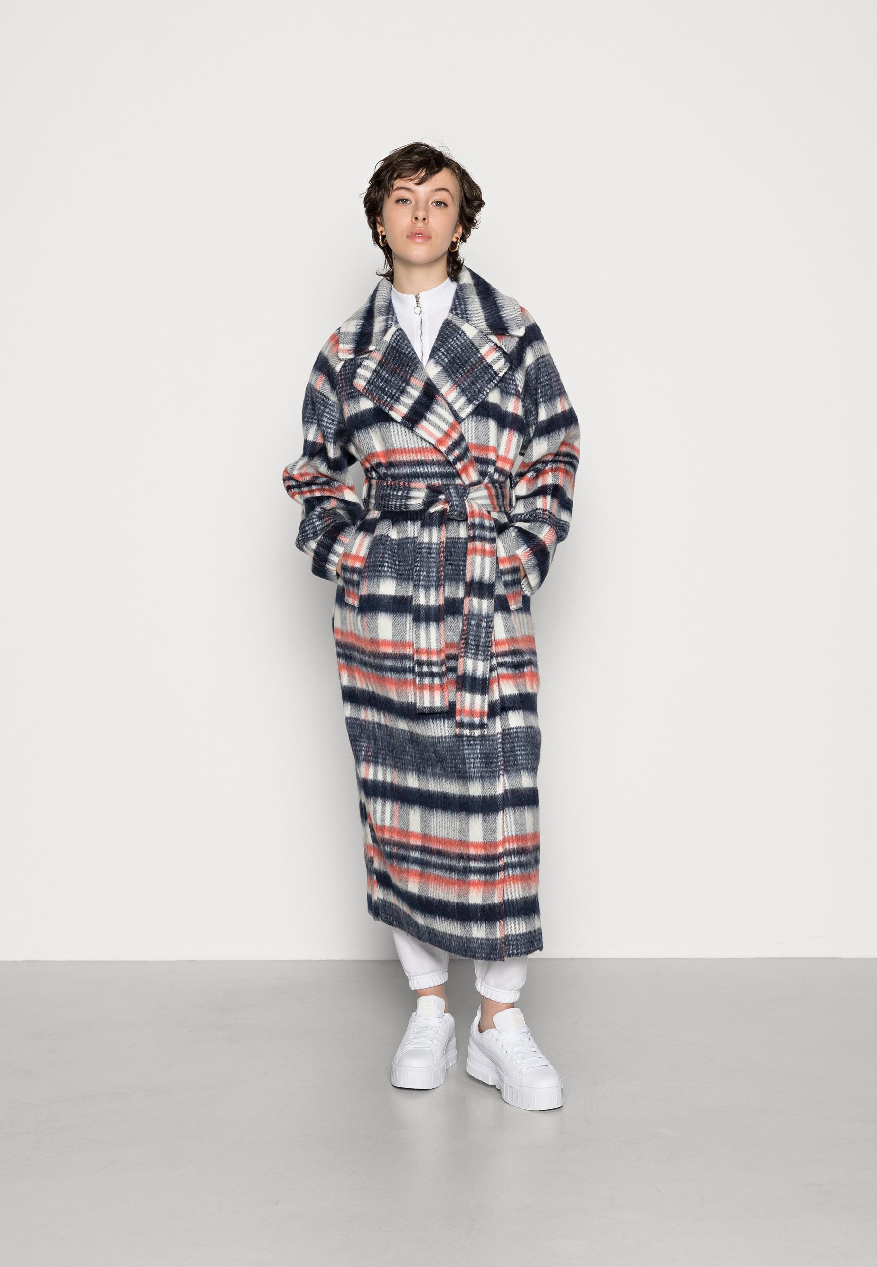 weekday checked coat