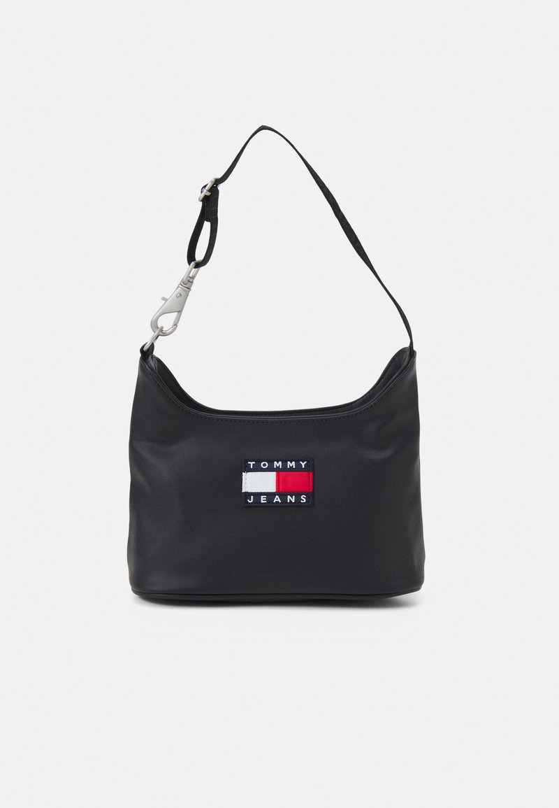 Tommy Jeans HERITAGE SHOULDER - Handbag - black