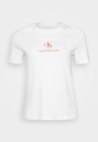PLUS SHADOW GRAPHIC REGULAR TEE - Tričko s potlačou - brilliant white