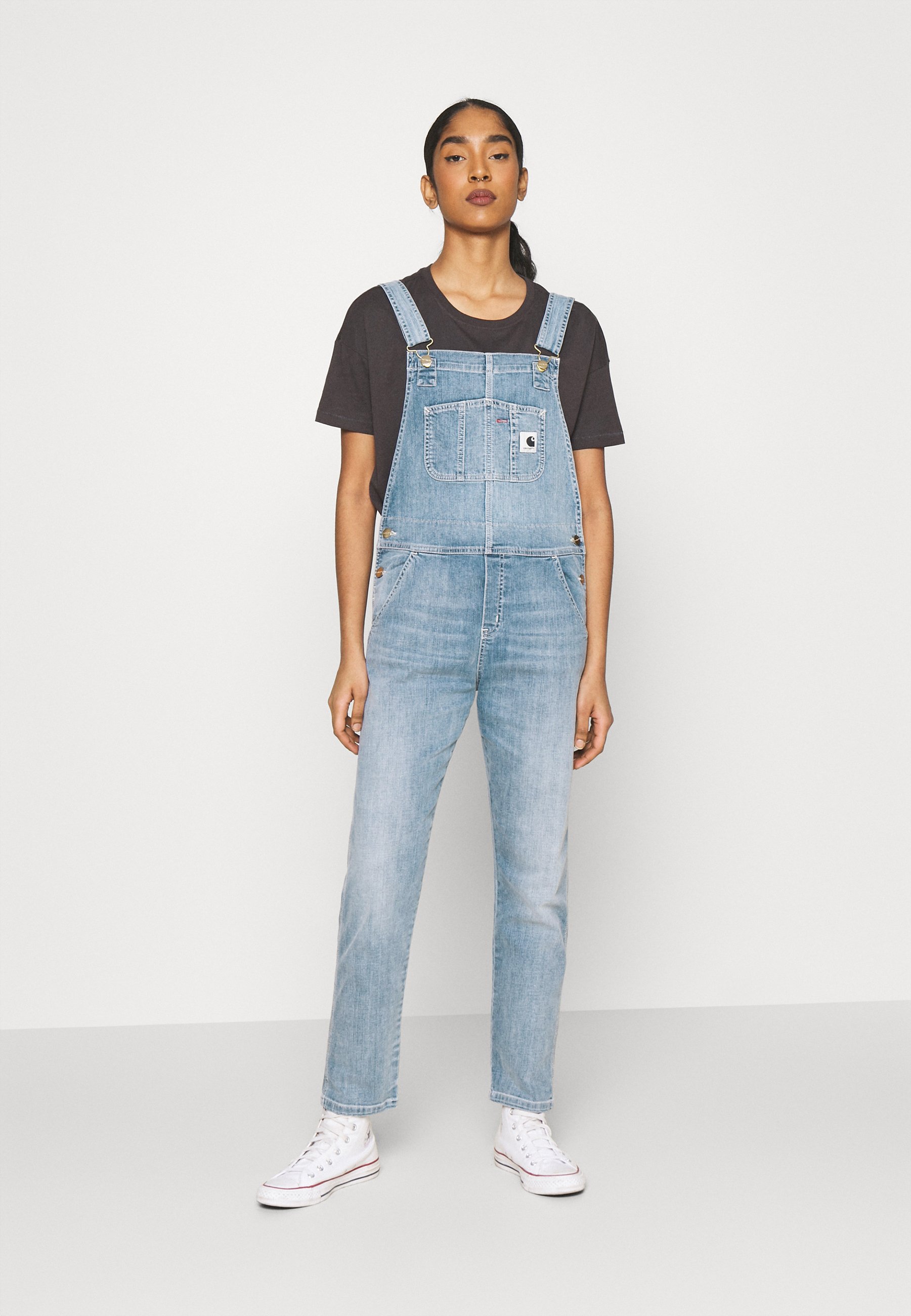 carhartt blue jean bibs
