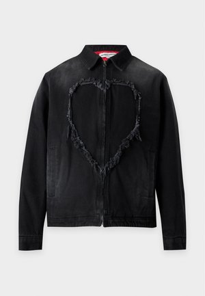 Carne Bollente, BAD BOY BIG HEART UNISEX - Veste en jean - black