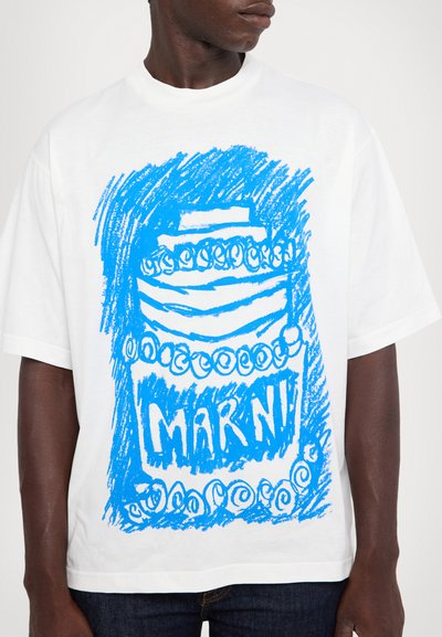 Marni Marškinėliai su spaudiniu - white