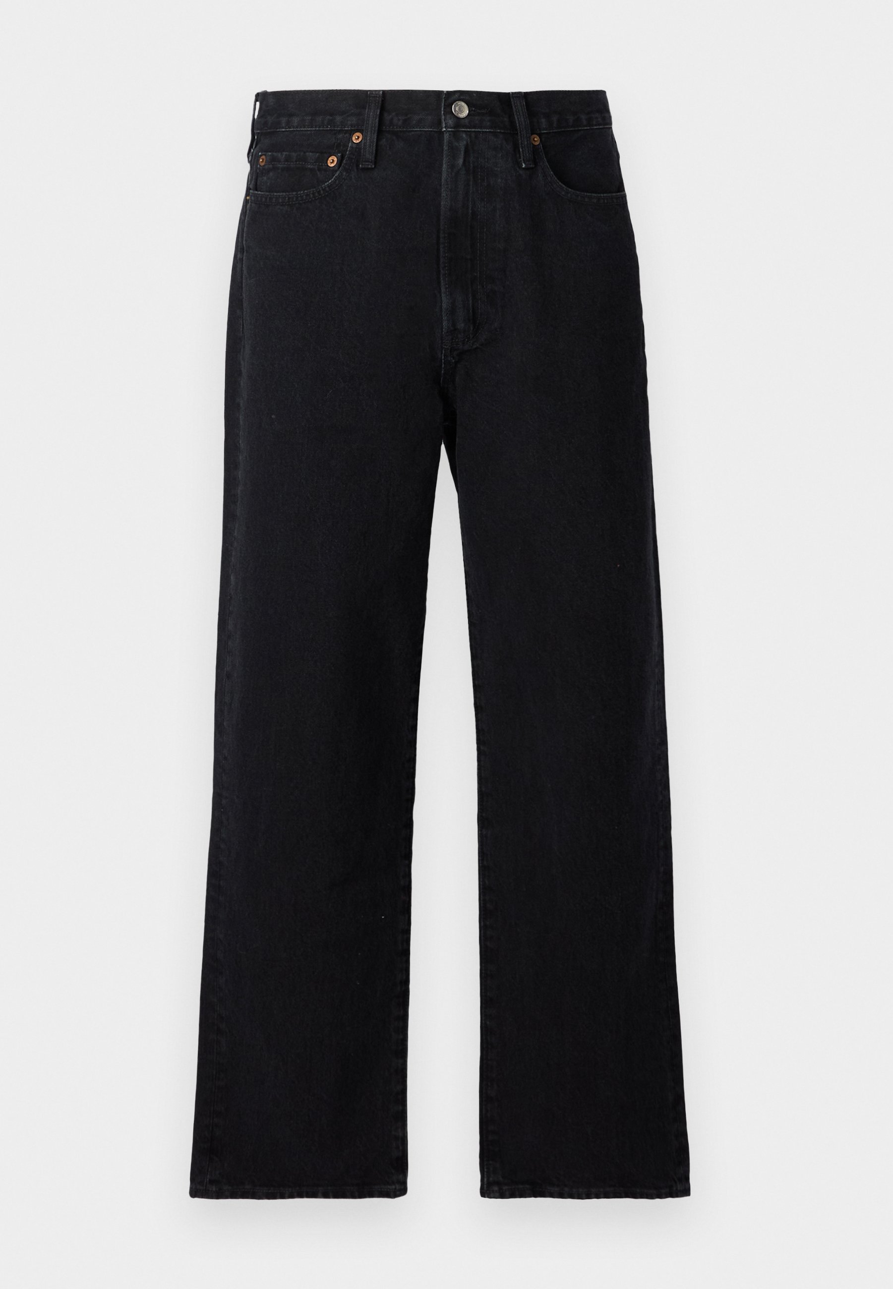 Relaxed fit black jeans