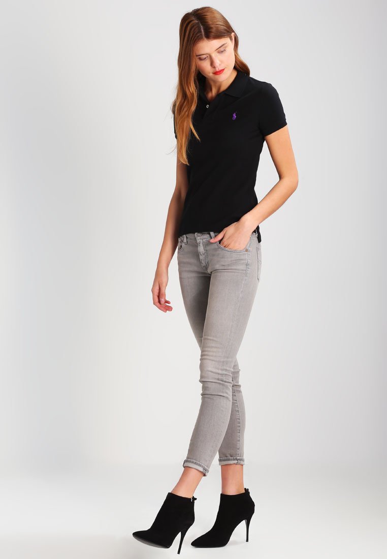 Polo Ralph Lauren SKINNY FIT - Polo shirt - polo black/black
