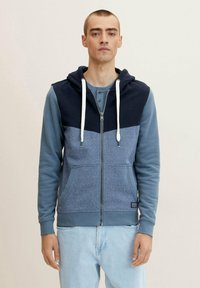 TOM TAILOR Sweat à capuche - china blue injected stripe