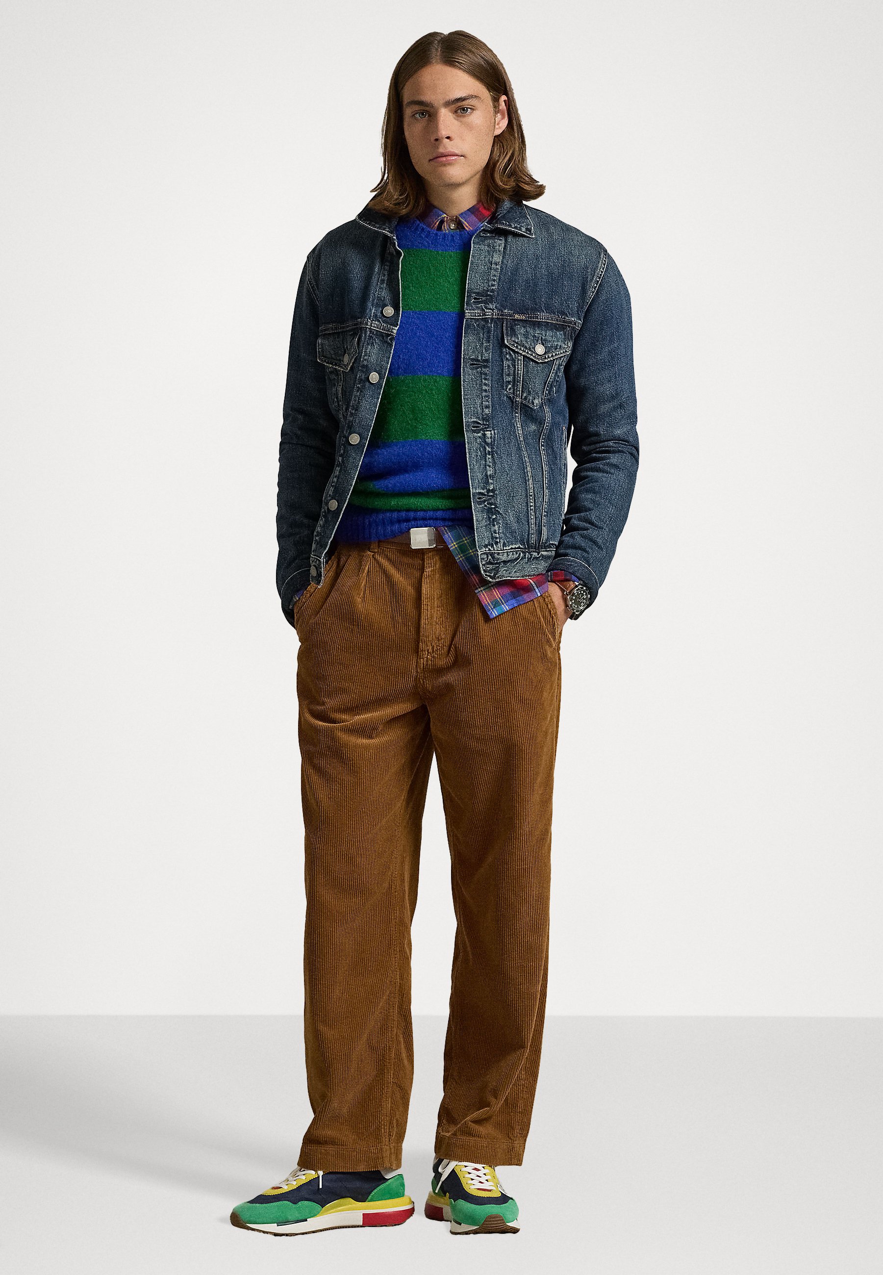 Classic Fit Pleated Corduroy Pant