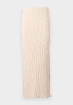 ONLY, ONLEMMY LONG SLIT TUBE SKIRT - Maxi sukně - pumice stone