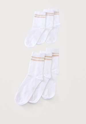 Anna Field, 5 PACK - Chaussettes - white/beige