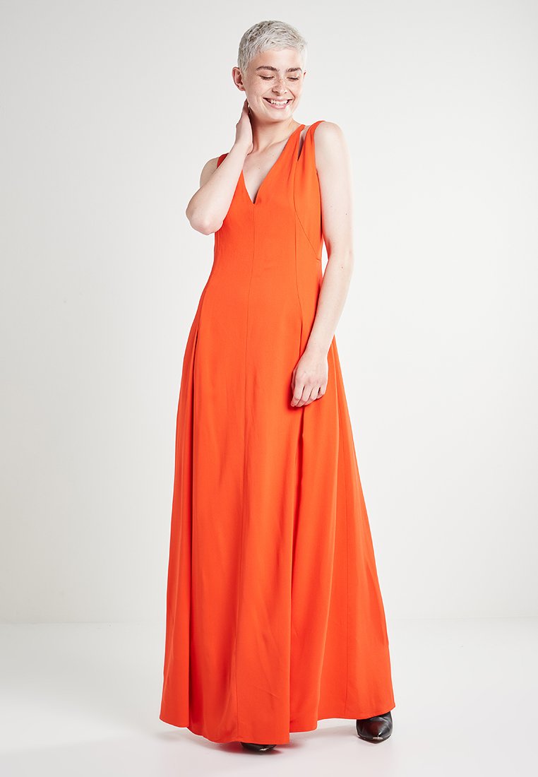 Trussardi Maxi-jurk oranje