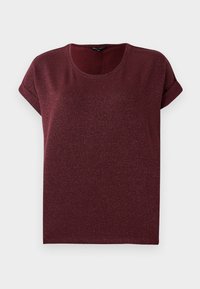 ONLMOSTER GLITTER S/S NOOS JRS - Camiseta básica - chocolate truffle