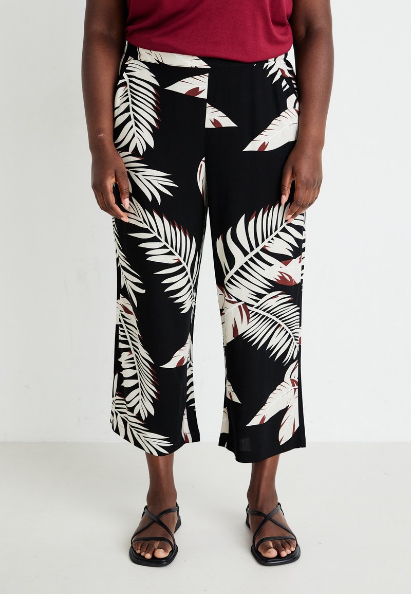 Vero Moda Curve - VMCEASY CULOTTE PANTS - Trousers - black, Enlarge