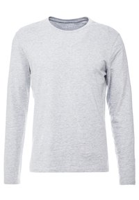 PI-YT-BAS0-0122 LONG SLEEVE TEE / 802 - BLACK - Top dugih rukava - mottled grey