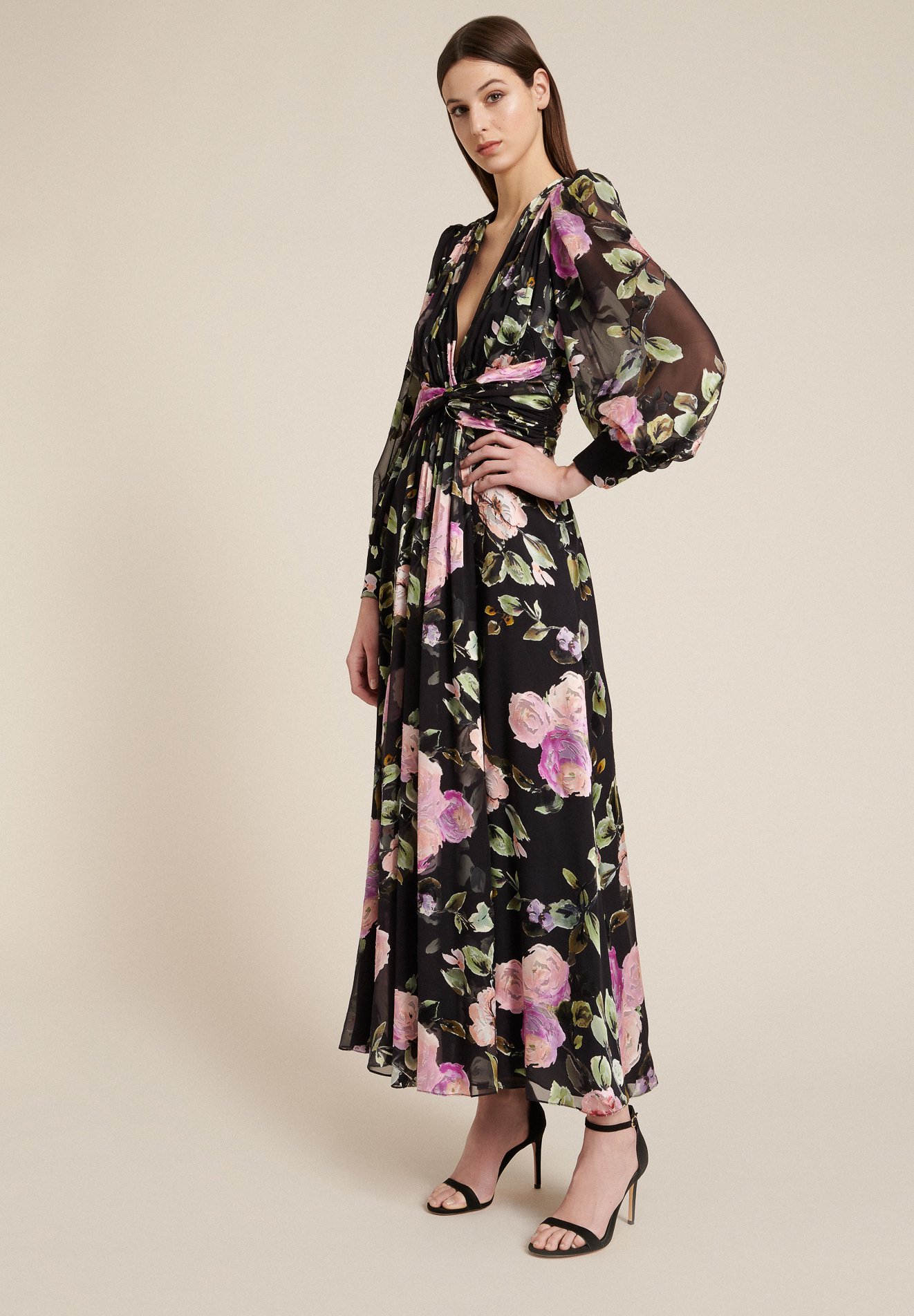 Luisa Spagnoli GELSI - Vestito lungo - var nero/fucsia/nero - Zalando.it