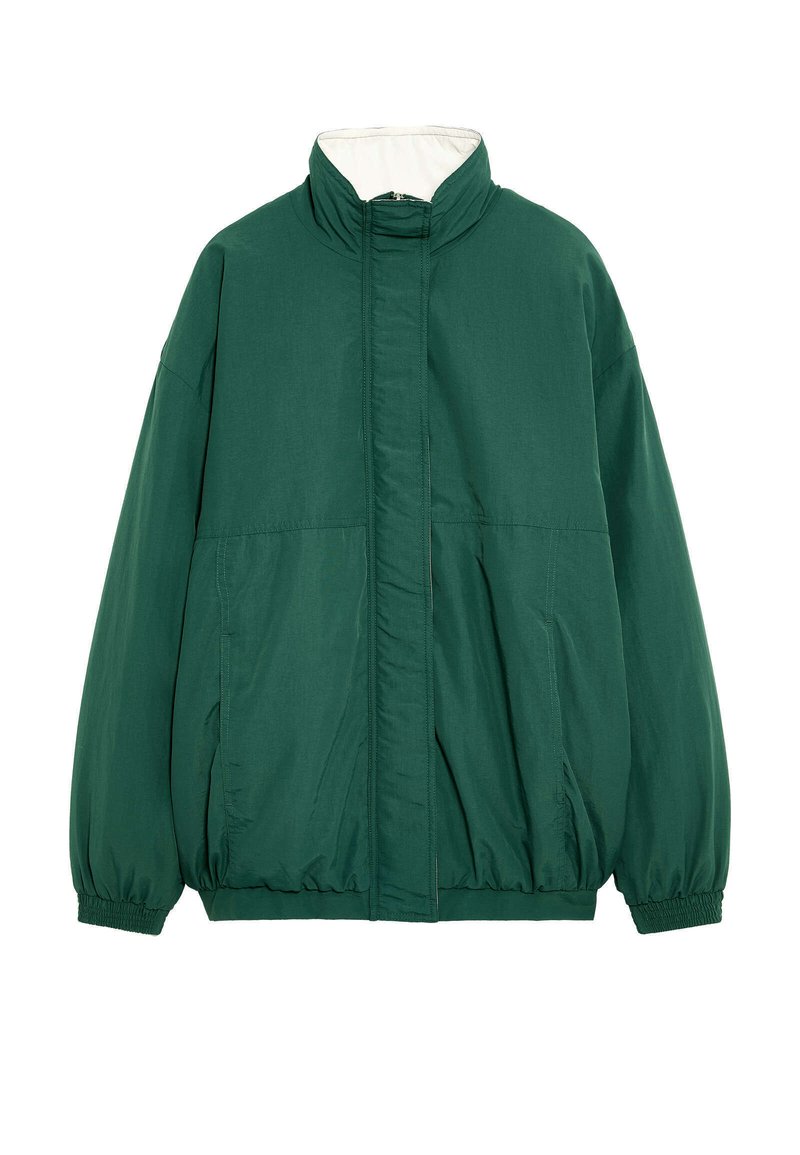 OYSHO Kurtka Outdoor ciemnozielony