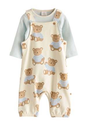 REGULAR FIT - SET - Tuinbroek - blue bear print