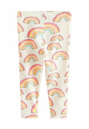 Next PRINTED - Tamprės – kelnės - cream rainbow