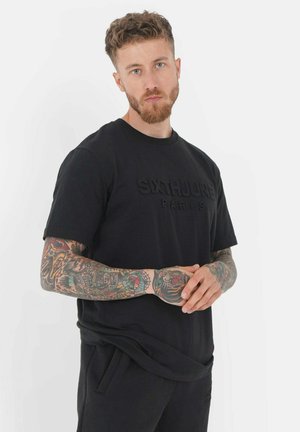 THERMO EMBOSSED TEE - T-Shirt print - black