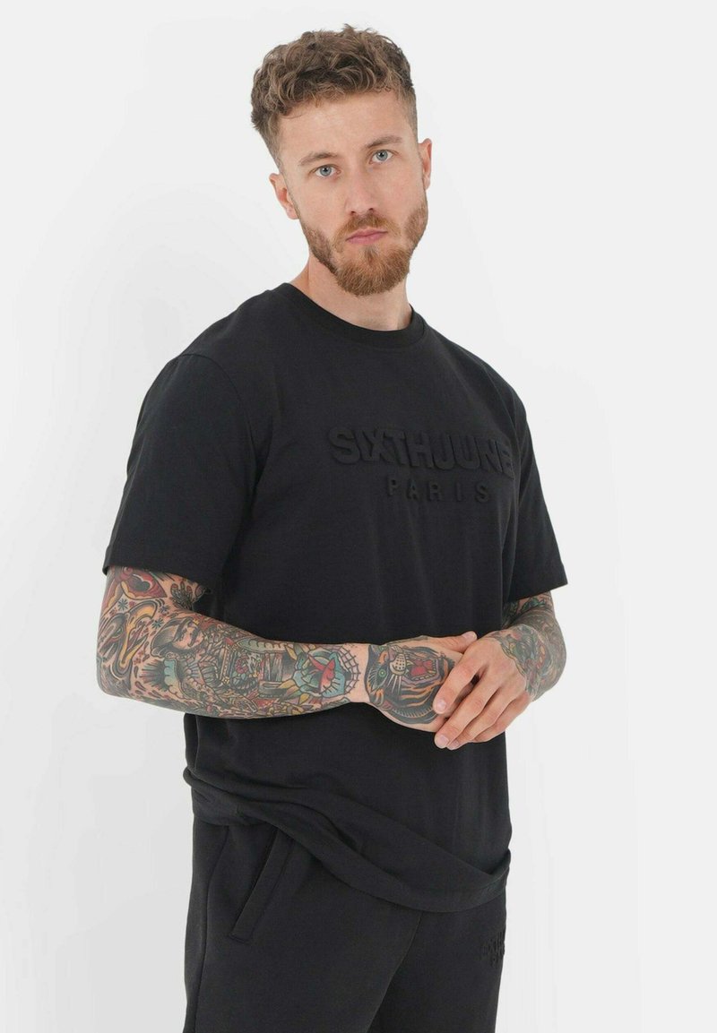 Sixth June THERMO EMBOSSED TEE - T-shirt con stampa - black